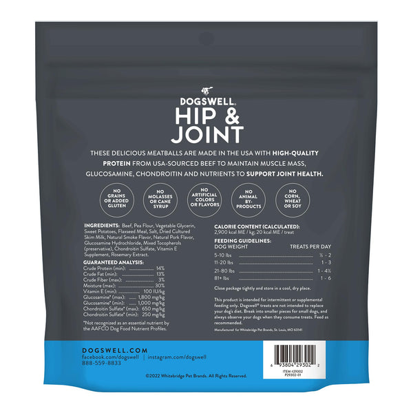 Dogswell Hip & Joint Meatballs Beef Dog Treats