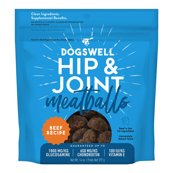 Dogswell Hip & Joint Meatballs Beef Dog Treats