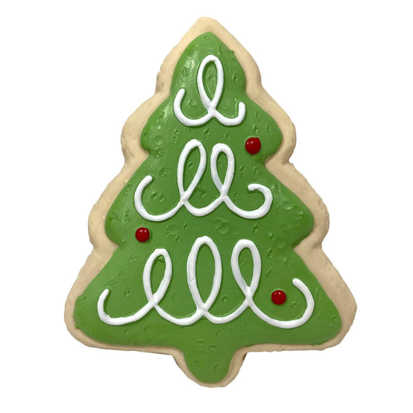 foufouBRANDS Holiday Sugar Cookie Chew Tree Latex Dog Toy