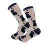 Happy Tails Socks by E&S Pets Unisex Novelty Crew Socks, Black Pug, 14-in