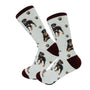 Happy Tails Socks by E&S Pets Unisex Novelty Crew Socks, Rottweiler, 14-in