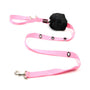 Smoochy Poochy Laisse mains libres en nylon pour chien, Rose bébé
