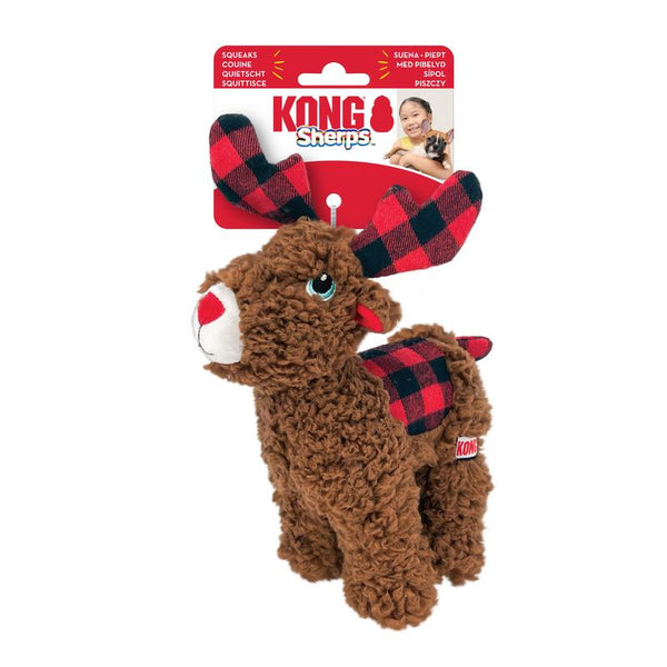 KONG Holiday Sherps Reindeer Dog Toy