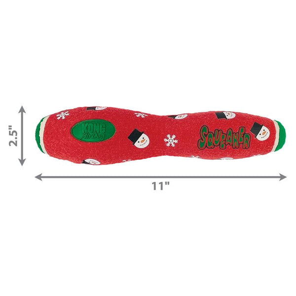 KONG Holiday Airdog Stick Dog Toy, Snowman, One Size