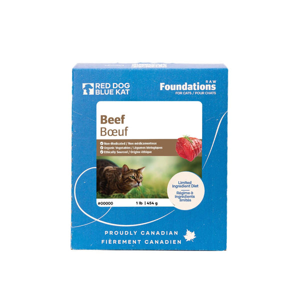 Red Dog Blue Kat Foundations Raw Beef Frozen Cat Food