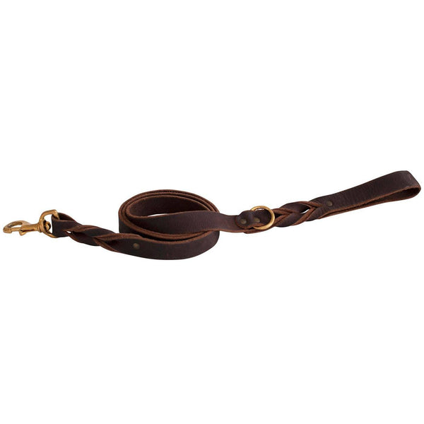 Shedrow K9 Bristol Twisted Leather Dog Leash, Brown