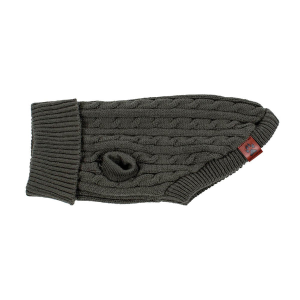 Shedrow K9 Pull tricot câble Brentwood pour chien, vert lichen profond