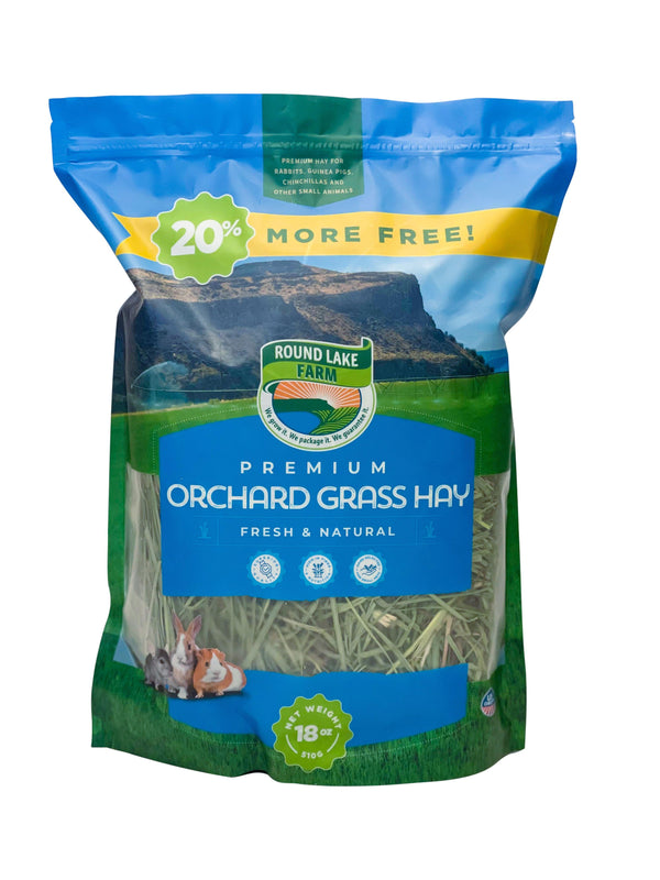 Round Lake Farm Premium Orchard Grass Hay for Small Animals