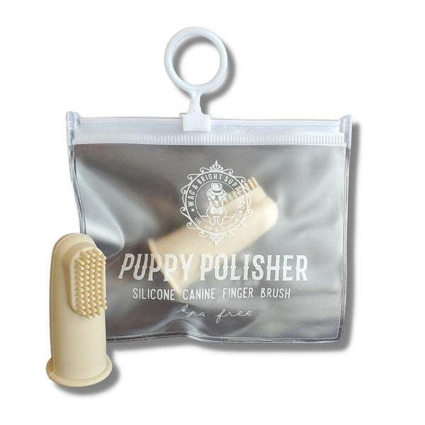 Wag & Bright Brosse à doigt en silicone sans BPA Puppy Polisher pour chiens