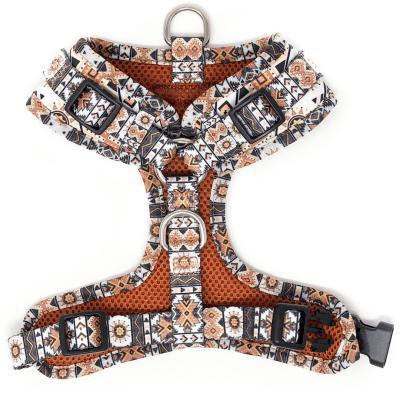 Bcuddly Control Dog Harness, Tan Aztec
