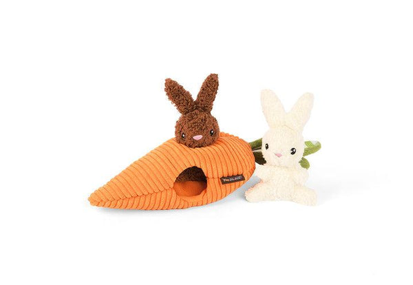 P.L.A.Y. Hippity Hoppity Bunnies Burrow Dog Toy