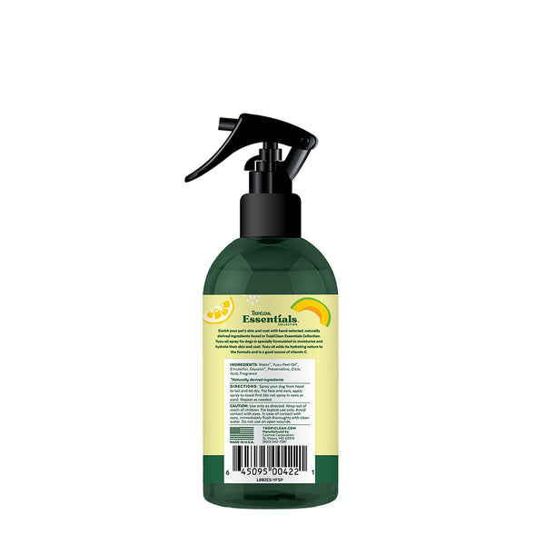 Tropiclean Essentials Yuzu Oil Refreshing Spray for Dogs