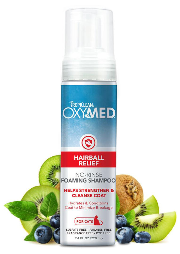 Tropiclean OxyMed Shampooing moussant sans rinçage pour chats