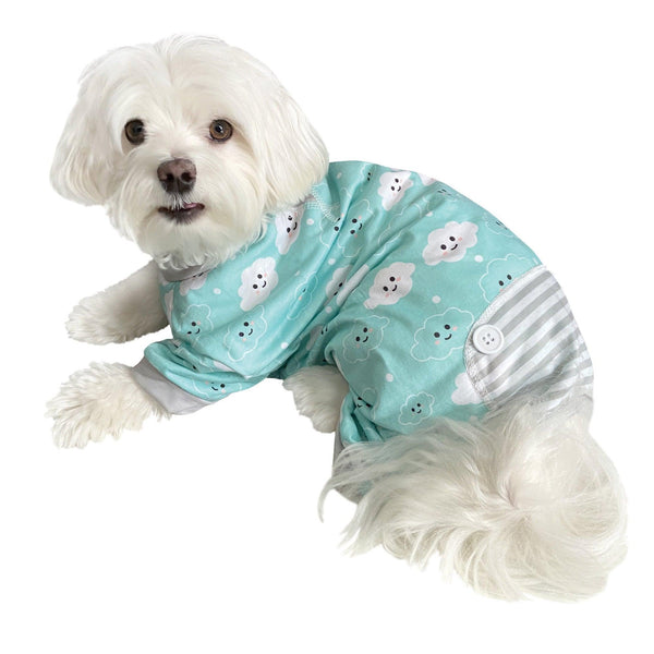 foufouBRANDS Dog Pajama, Cloud 9
