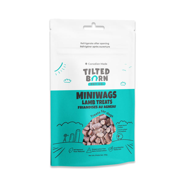 Tilted Barn Pet Co. Friandises à l'agneau Miniwags pour chiens