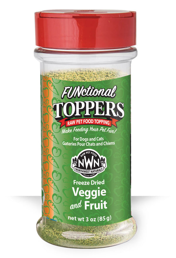 Northwest Naturals FUNctional Veggie & Fruit Freeze-Dried Dog & Cat Food Topper