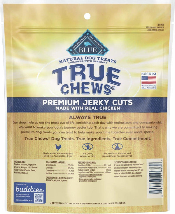 Blue Buffalo True Chews Premium Jerky Cuts Real Chicken Dog Treats