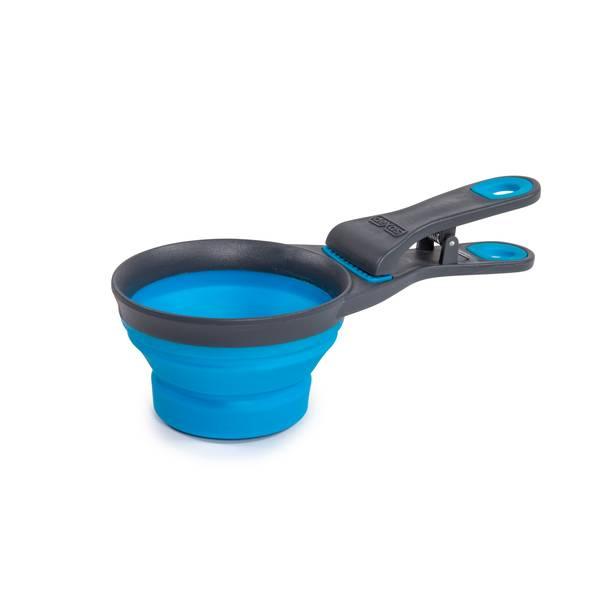 Dexas Collapsible KlipScoop Pet Food Scoop, Pro Blue