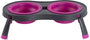 Dexas Gamelle Élevée Double pour Animaux, Fuchsia