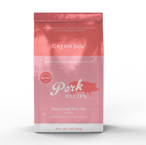 Green Juju Limited Ingredient Diet Pork Raw Freeze-Dried Dog Food