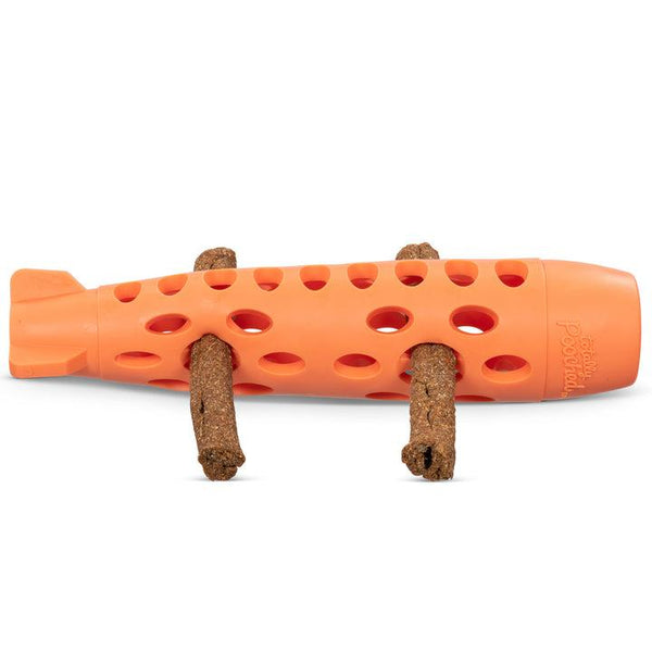 Messy Mutts Totally Pooched Stuff'n Chew Stick Jouet pour chien Orange