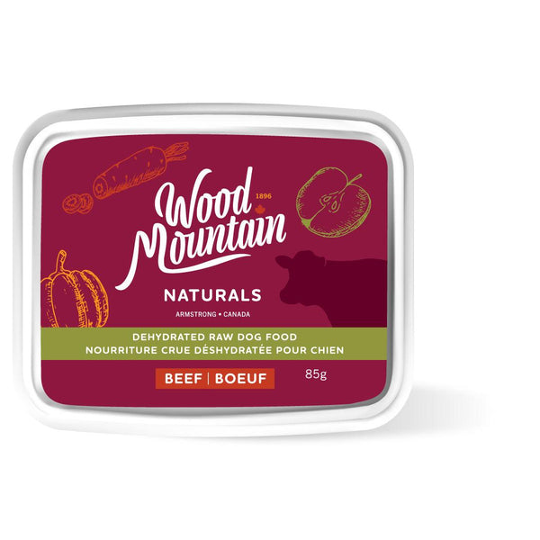 Wood Mountain Naturals Doggy Bag Taster Nourriture déshydratée pour chiens au bœuf