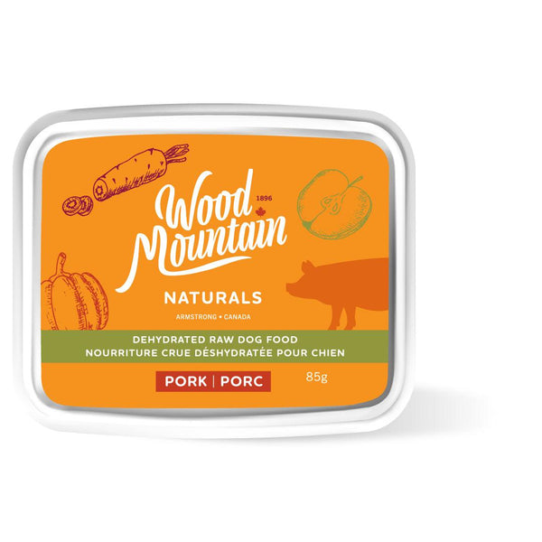 Wood Mountain Naturals Doggy Bag Taster Nourriture déshydratée pour chiens au porc