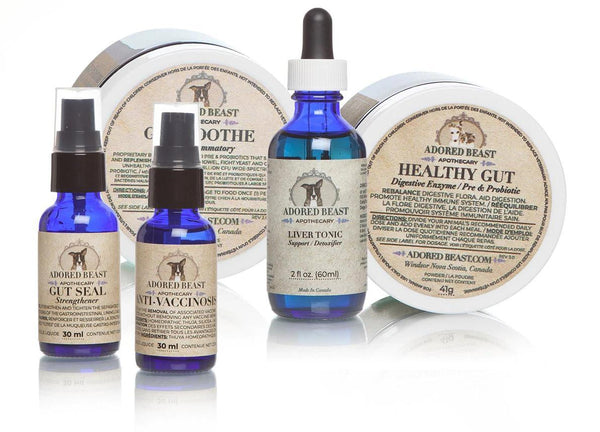 Adored Beast Apothecary Protocole Leaky Gut kit 5 produits pour petits chiens (CA)