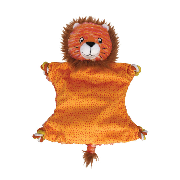 KONG Knots Flatz Lion Dog Toy