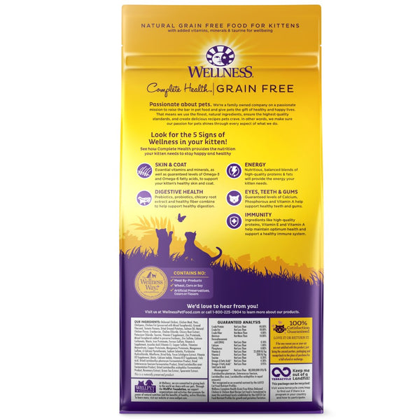 Wellness Complete Health Grain-Free Kitten Chicken Dry Cat Food