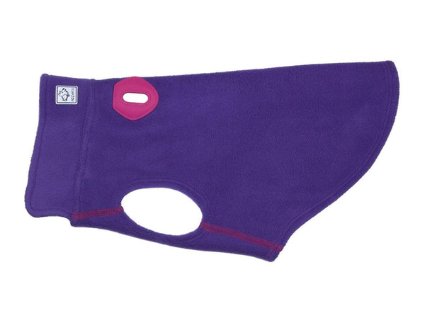 RC Pets Baseline Fleece Dog Coat, Purple/Pink