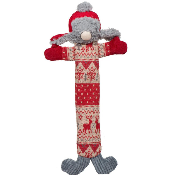 HuggleHounds Jouet pour chien Bonhomme Santa Gnome Trappeur Long & Lovelie.