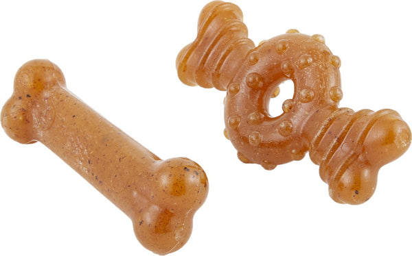 Nylabone Puppy Lot de 2 anneaux de loup/Flexi Combo Jouet à mâcher pour chiot Taille M
