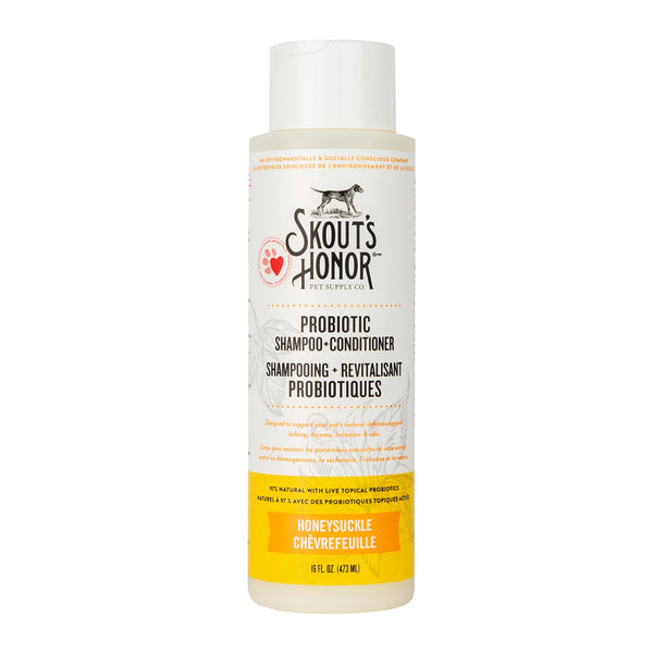 Skout's Honor Probiotic Honeysuckle Pet Shampoo & Conditioner (CA)