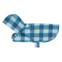 RC Pets Poncho imperméable compact, Écossais bleu