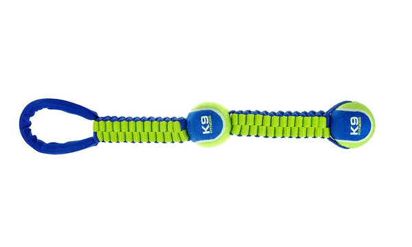 Zeus K9 Fitness Double Tennis Ball Ballistic Twist Tug Dog Toy