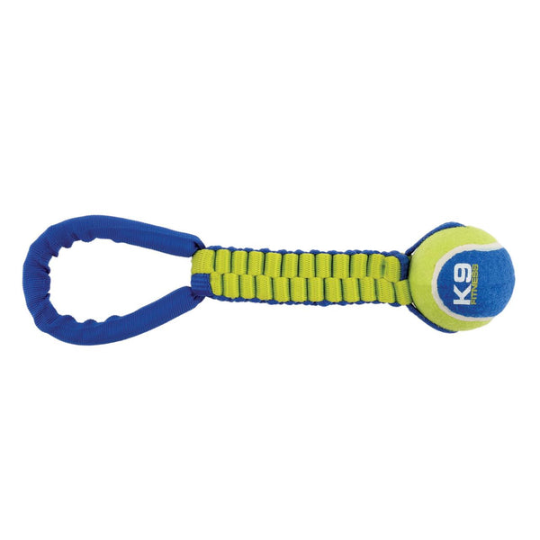 Zeus K9 Fitness Tennis Ball Ballistic Twist Rope Tug Dog Toy