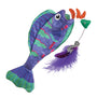 KONG Wrangler Angler poisson Jouet pour Chat, Assortiment, Taille Unique