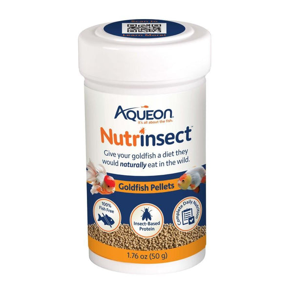 Aqueon Nutrinsect Fish-Free Goldfish Pellets Fish Food
