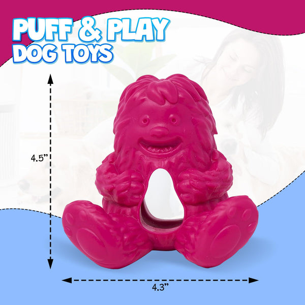 Yeti Puff & Play Yeti Dog Toy, Pink