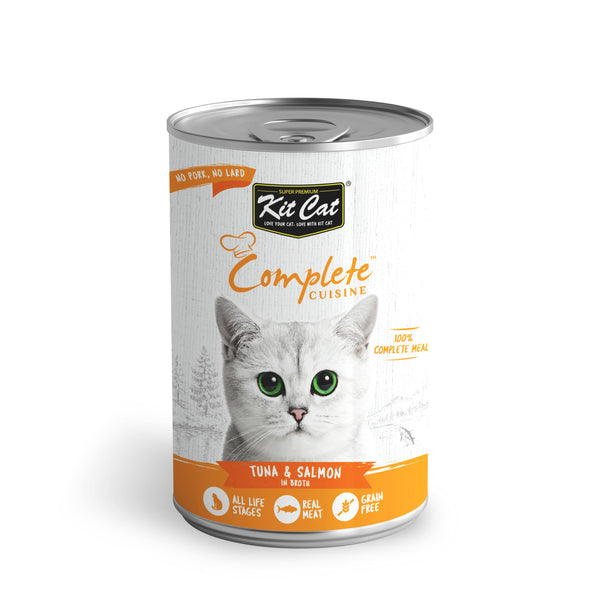 Kit Cat Cuisine complète au thon et saumon pour chat
