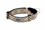 RC Pets Collier de dressage tout en sangles à motifs, Écossais beige