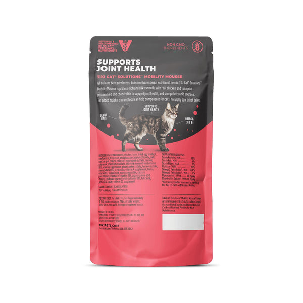 Tiki Cat Mousse Spéciale Mobilité Fonctionnelle Poulet & Thon Sachet de Nourriture Humide pour Chats