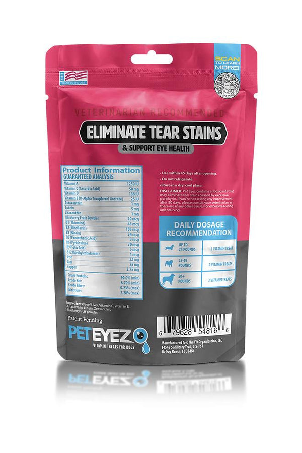 Pet Eyez Friandises vitaminiques au foie de bœuf pour chiens