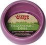 Plat ergonomique pour petits animaux Living World, rose