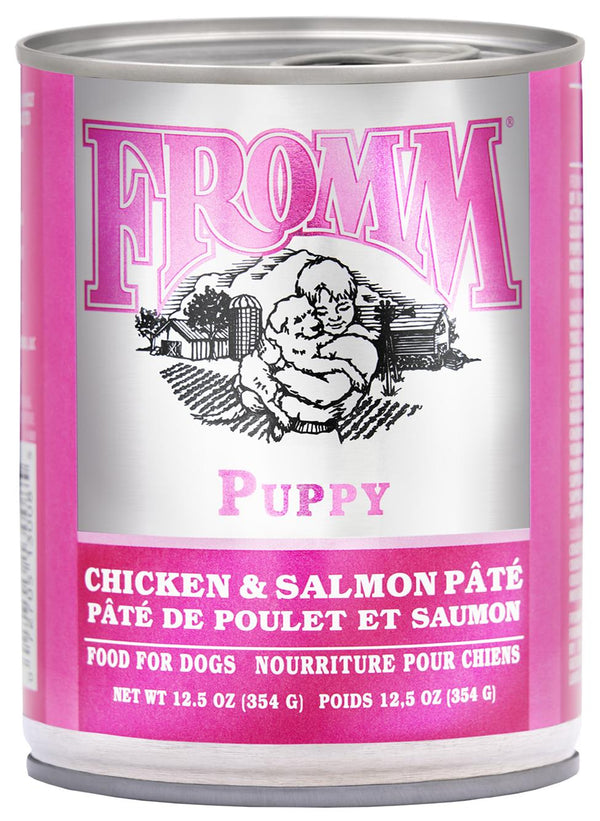 Fromm Classic Puppy Chicken & Salmon Pate Wet Dog Food Can