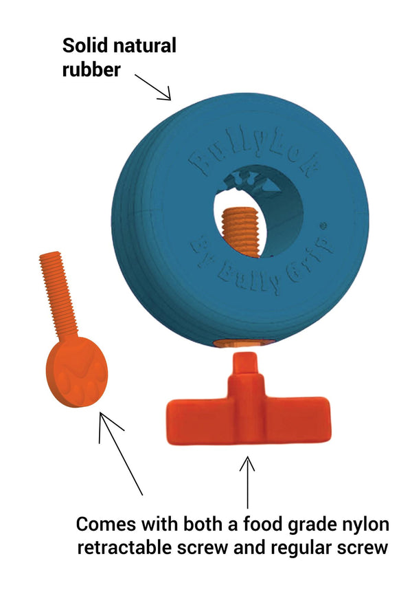 Bully Grip Bully Lok Jouet pour chien Porte-friandises.