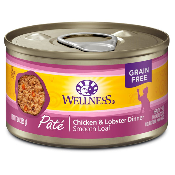 Wellness Complete Health Pâté Poulet et Homard Recette Nourriture humide pour chats en boîtes