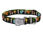 Cycle Dog Collier Ecoweave Largeur standard avec boucle en plastique pour chiens, Champignons