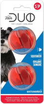 Zeus Duo Ball with Squeaker Dog Toy